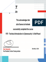 FCF - Technical Introduction To Cybersecurity 1.0 Self-Paced