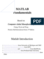 Matlab Fundamentals: Computer-Aided Manufacturing