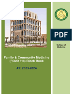 Family and Community Medicine (FCMD 613) 2023-2024