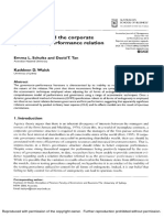 Schultz, E. L., Tan, D. T., & Walsh, K. D. (2010) - Endogeneity and The Corporate Governance-Performance Relation. Australian Journal of Management, 35 (2), 145-163. Https