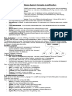 UNIT 1: Database System Concepts & Architecture: o o o o o o