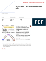 Cambridge IGCSE Physics 0625 - Unit 2 Thermal Physics Revision Igcse - Physics