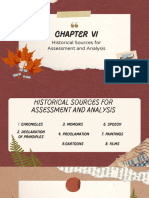 CHAPTER 6 - Historical Sources For Assessmenr and Analysis