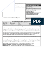 Impact Assessment (IA) : Summary: Intervention and Options