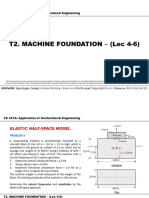 3.2 T2. Application of Geotechnical Engineering - CE 451A - Machine Foundations - (Lec 4-6)