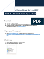 DeepL SSO Azure Entra OpenID