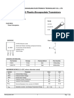 TO-92 Plastic-Encapsulate Transistors: Jiangsu Changjing Electronics Technology Co., LTD