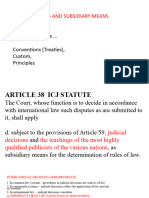 Other Sources of International Law