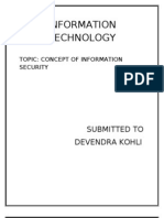 Information Technology: Submitted To Devendra Kohli