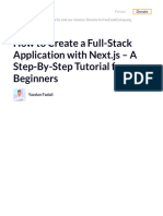 How To Create A Full-Stack Application With Next - Js - A Step-By-Step Tutorial For Beginners