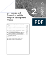 C++ Syntax and Semantics, and The Program Development Process