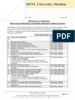 Circular I Ug Admissions