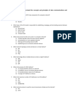 Data Communication and Computer Network MCQ Based On Learning Outcome