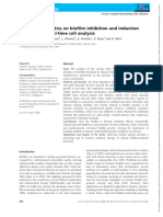 J of Applied Microbiology - 2016 - Ferrer - Effect of Antibiotics On Biofilm Inhibition and Induction Measured by Real Time