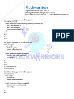 Mockwarriors Basic Java Topic Test4