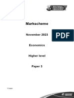 Economics Paper 3 HL Markscheme 1