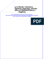 Living in Words Literature Autobiographical Language and The Composition of Selfhood Garry L Hagberg Full Chapter PDF