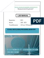 Ec3492-Digital Signal Processing Laboratory