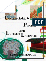 EL 110 The Contemporary Literature