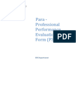 2 - Para-Professional Perforemance Evaluation Form