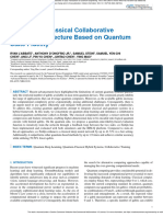 A Quantum-Classical Collaborative Training Architecture Based On Quantum State Fidelity