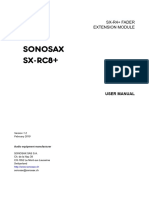 Sonosax SX-RC8 User Manual v1.2