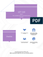 2022 LST 110 Lecture 2 - Unit 1 (Academic and Scientific Literacies)