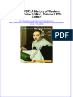 Full Download PDF of (Ebook PDF) A History of Western Society, Value Edition, Volume I 12th Edition All Chapter