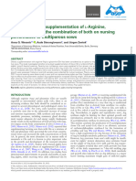 Impact of Dietary Supplementation of L-Arg, L-Glu and The Combination of Both On Nursing Performance of Multiparous Sows