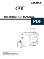 Juki Tl-2020PE Sewing Machine Instruction Manual