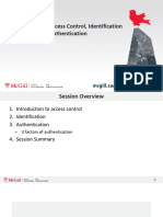 Basic Concepts of Access Control, Identification and Authentication