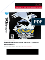 Pokemon Black Cheats & Cheat Codes For Nintendo DS - Cheat Code Central