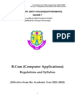 Regulations and Syllabus: (Effective From The Academic Year 2021-2022)