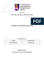 ELC590 - Informative Speech Outline (Galice Guni)