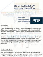 Discharge by Agreement and Novation - Contract 1