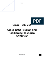 Cisco - 700-751 Cisco SMB Product and Positioning Technical