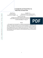 On The Complexity of Closest Pair Via Polar-Pair of Point-Sets