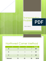 Transpo Problem Illustrations