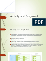 Activity and Fragment