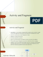 Activity and Fragment