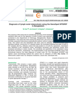 Diagnosis of Lymph Node Tuberculosis Using The GeneXpert MTB:RIF in Bangladesh