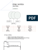 HTML Notes