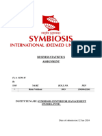 Rishi Vithlani 1053 Business Stats Assignment