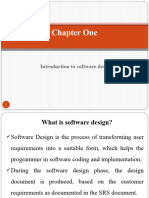 Chapter One - Introduction To Software Design