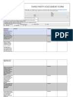 Third Party Assessment Form