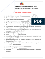 Botany - Plant Growth and Development