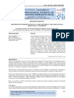 Prosthodontic Rehabilitation of A Maxillary Defect Using Hollow Bulb Obturator: A Case Report