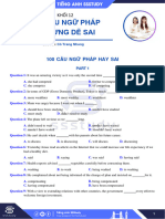 (Tiếng Anh SSStudy) 200 câu ngữ pháp dễ sai