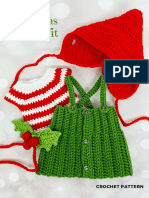 Fluffy Tummy Crochet Diseños - Christmas Doll Outfit 2