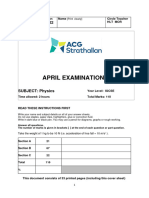 2023 Semester 1 Examination and MS